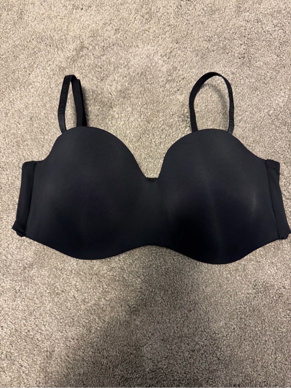 Danskin Smooth Black T-Shirt Bra with Removable Straps